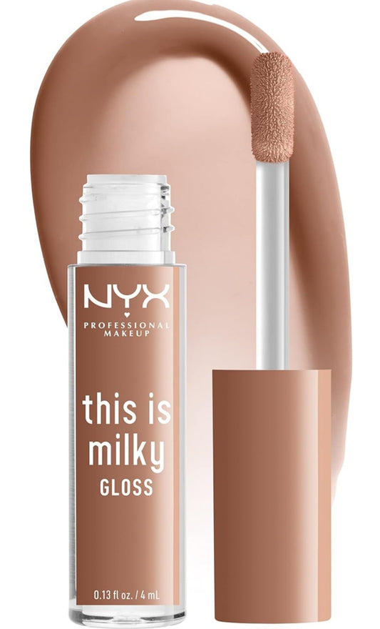 This Is Milky Gloss, Vegan Lip Gloss, 12 Hour Hydration - Cookies & Milk (Cool Beige Nude)