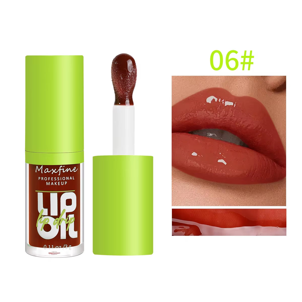 6-Tone Moisturizing Lip Gloss Brightening Oil Lip Gloss, Moisturizing Lip Gloss, Natural Lip Gloss, so That the Lips Glow and Do