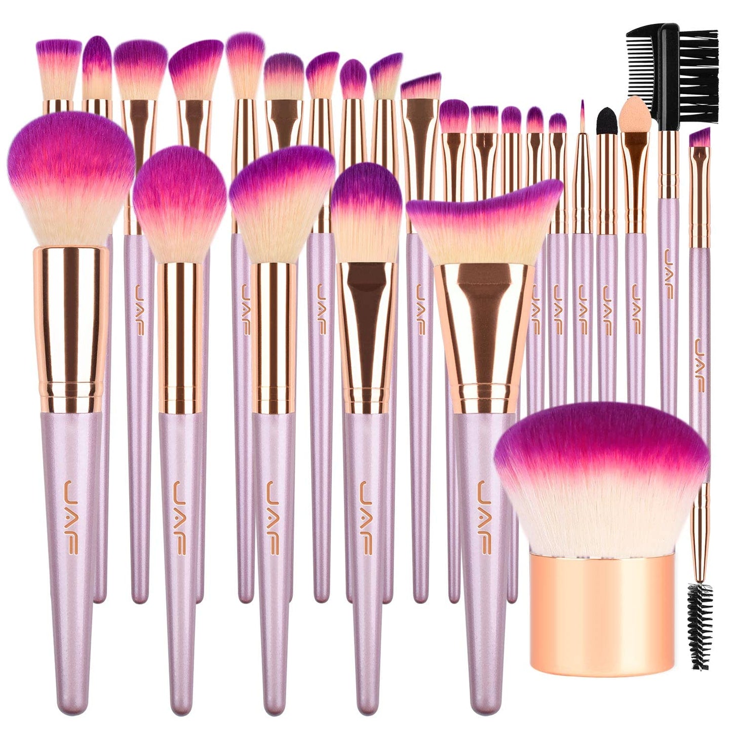 Beauty Makeup Brush Set Professional Women Travel Cosmetic Kit Purple Pink